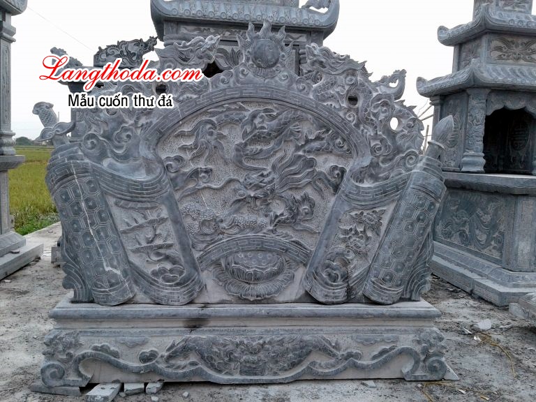 Cuốn thư đá đẹp tại Ninh Bình
